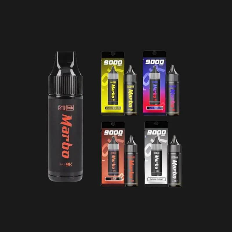 Marbo Bar 9000 Puffs：泰國馬博爆款拋棄式，雙網芯智能油電顯示，現貨供應